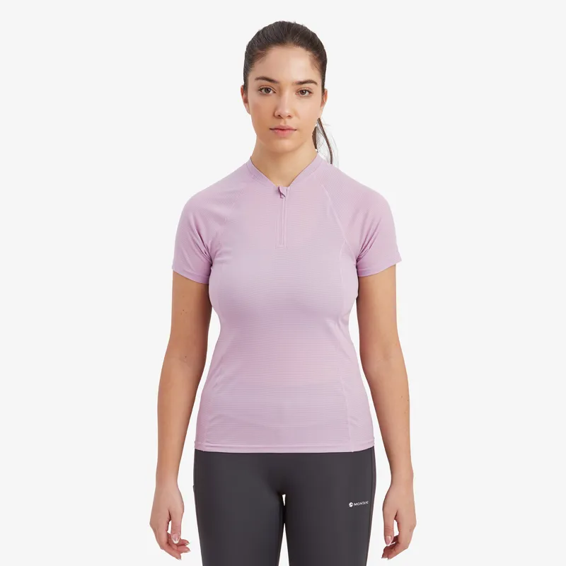 Montane Womens Dart Nano Zip T-Shirt Allium-2